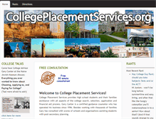 Tablet Screenshot of collegeplacementservices.org